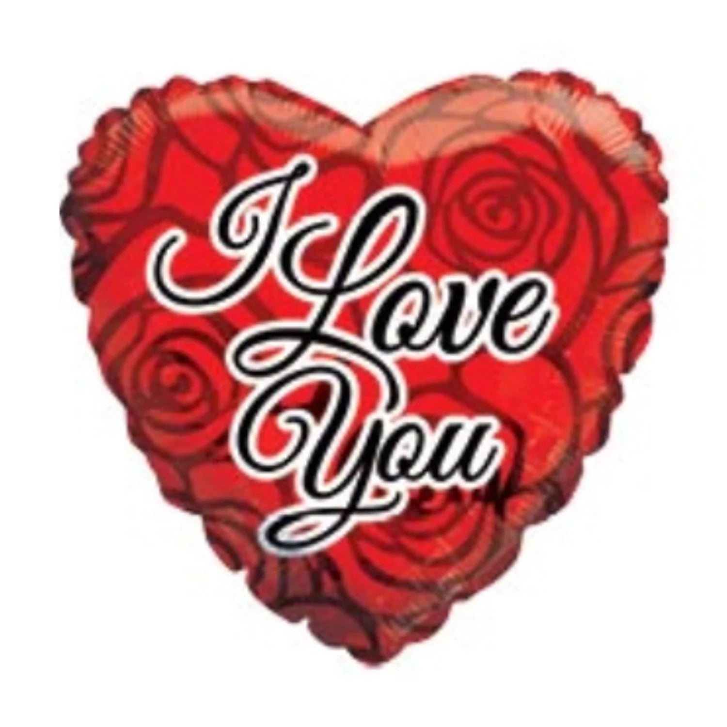 17 Inch Red Heart I Love You Rose Foil Balloon