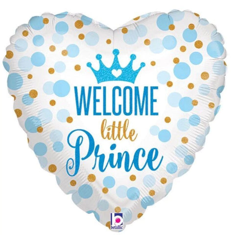 17 Inch Welcome Little Prince Blue Foil Balloon 21