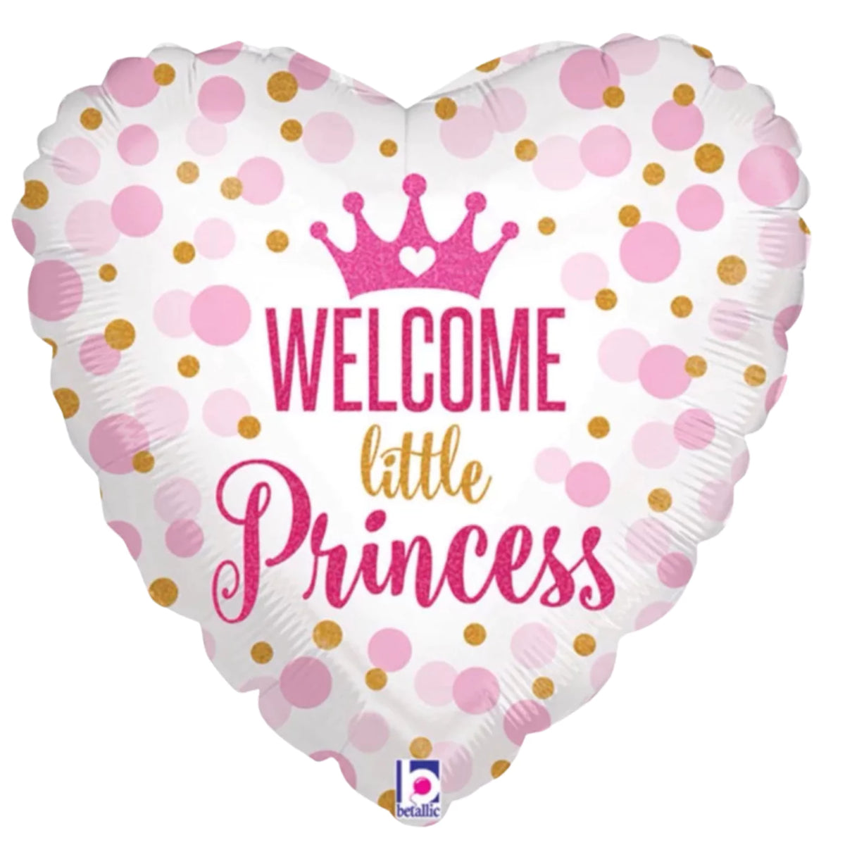 17 Inch Welcome Little Princess Pink Foil Balloon 22