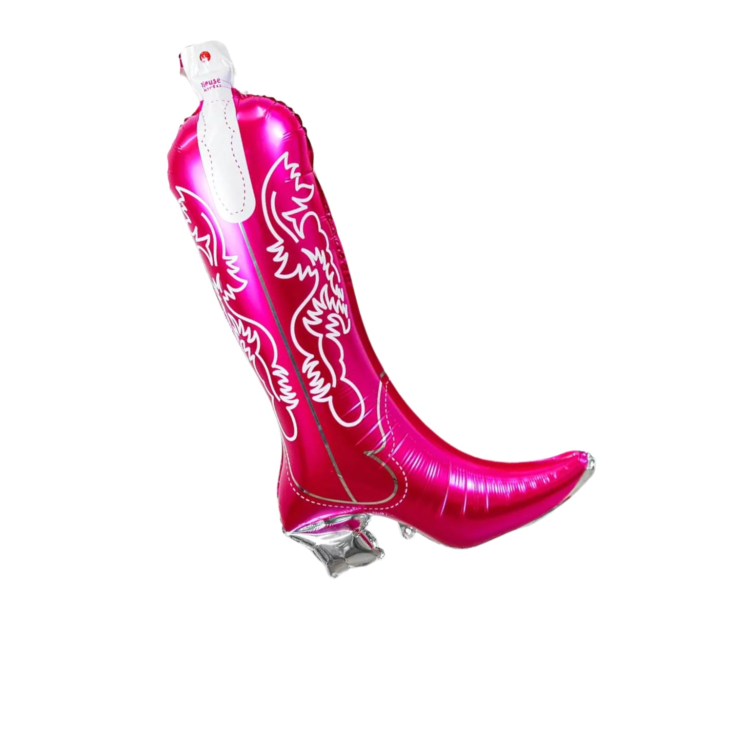 28 Inch Pink Cowgirl Boot Foil Balloon
