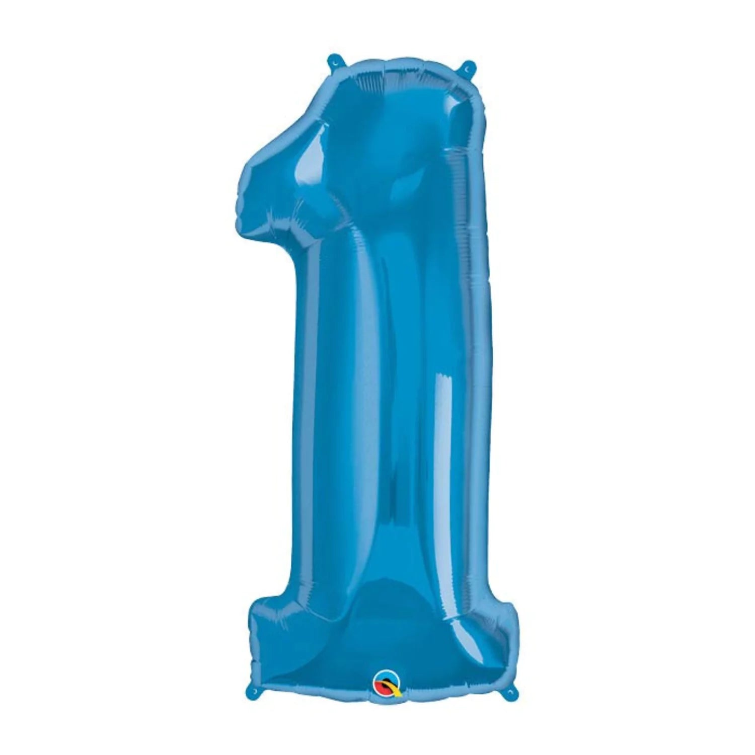 34 Inch Sapphire Blue Oversized Foil Balloon Numbers 0-9 1