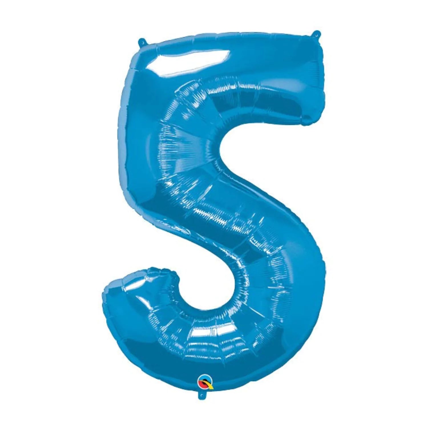 34 Inch Sapphire Blue Oversized Foil Balloon Numbers 0-9 5