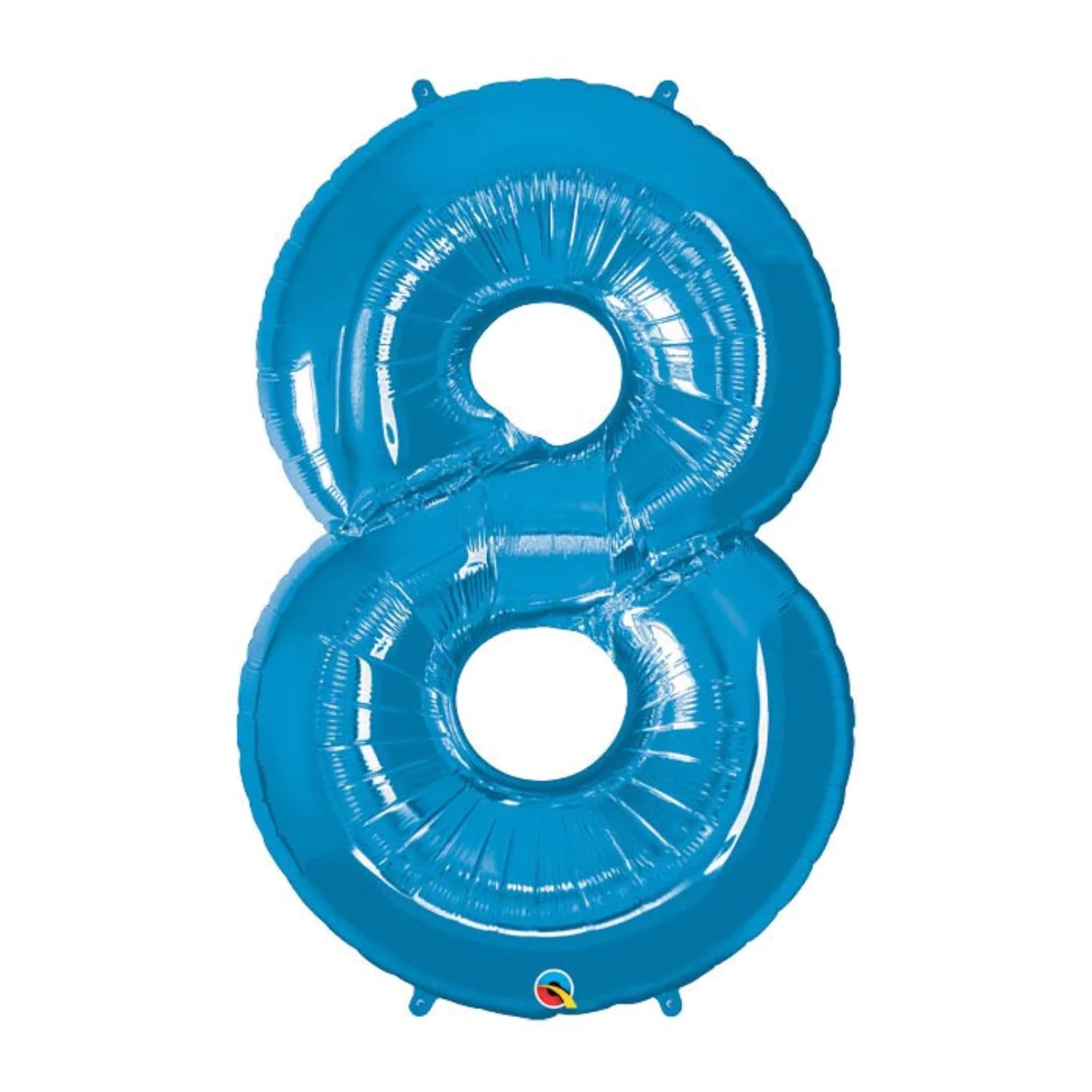34 Inch Sapphire Blue Oversized Foil Balloon Numbers 0-9 8