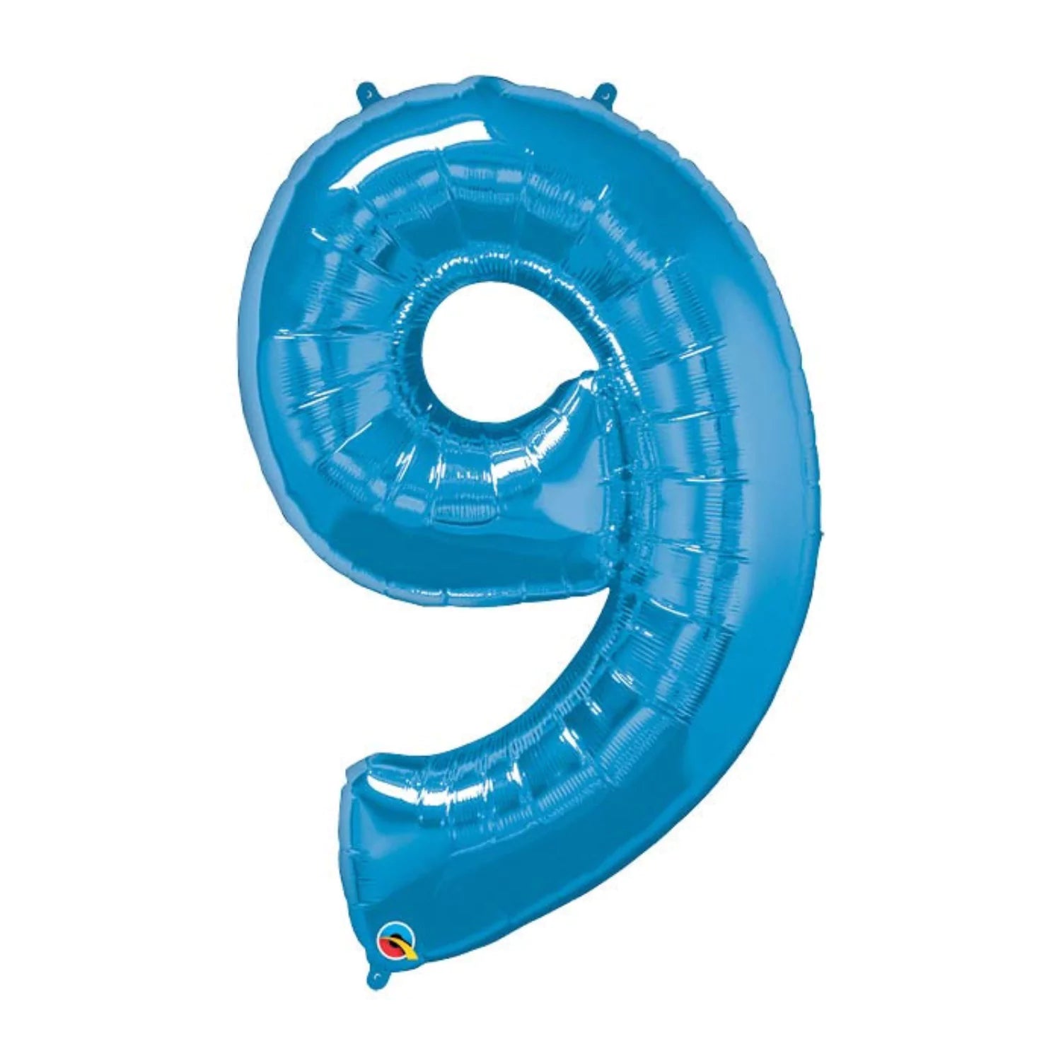 34 Inch Sapphire Blue Oversized Foil Balloon Numbers 0-9 9