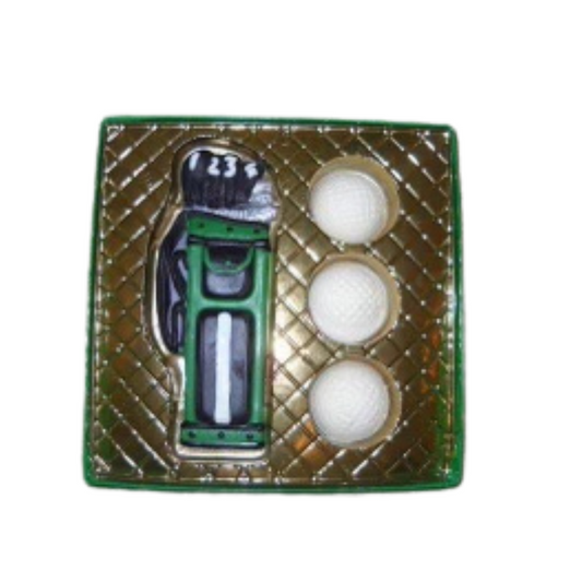 Golf Bag & Golf Ball Sports Box Set Milk or White Chocolate Candy 1500