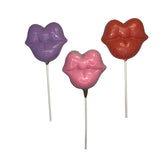 Assorted Colors Smooch Lips Lollipop Sucker 1.75 oz White Chocolate Milk Chocolate