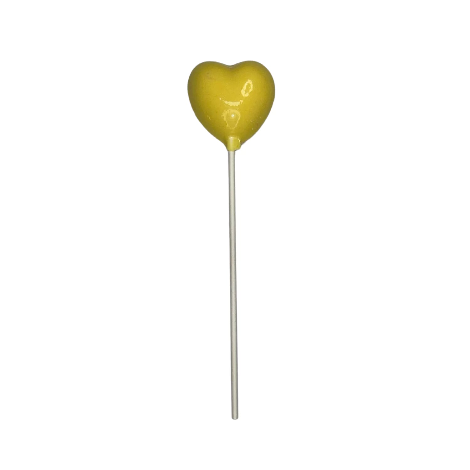 Assorted Colors Heart Lollipop Suckers 0.4 oz each Milk White Chocolate Yellow White Chocolate