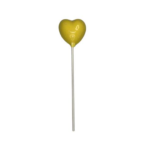 Assorted Colors Heart Lollipop Suckers 0.4 oz each Milk White Chocolate Yellow White Chocolate