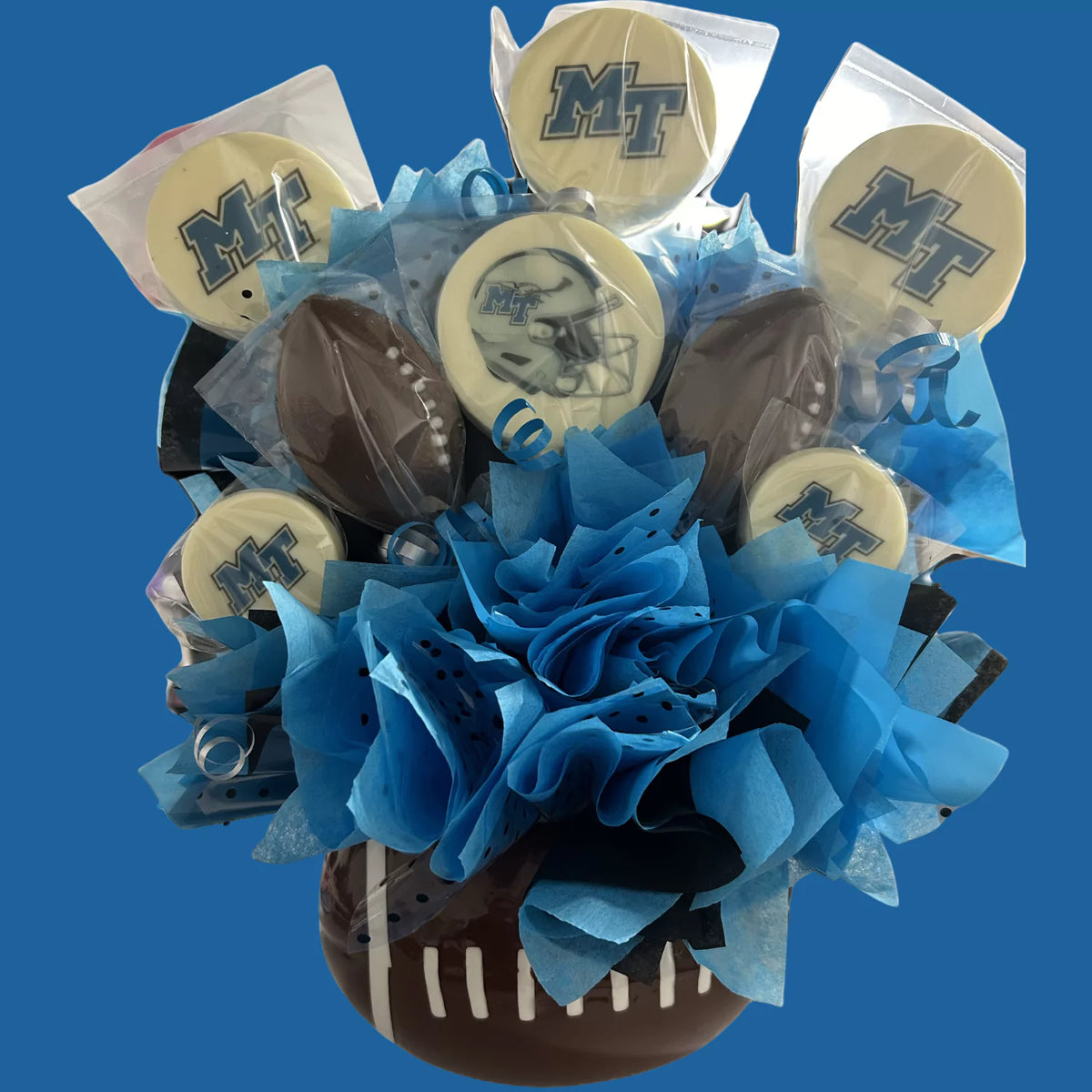 Chocolate Candy Sports Bouquet White or Milk Chocolate