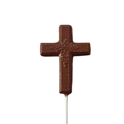 Holy Cross White or Milk Chocolate Easter Lollipop Sucker 1.0oz Milk Chocolate