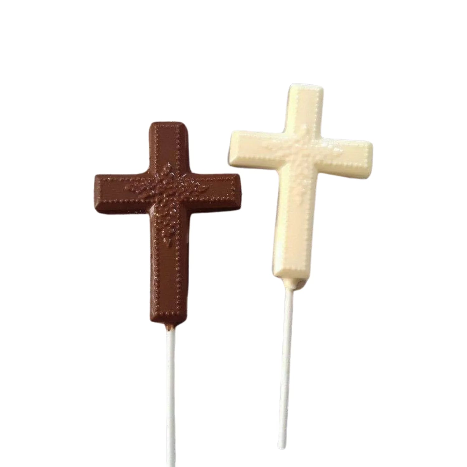 Holy Cross White or Milk Chocolate Easter Lollipop Sucker 1.0oz