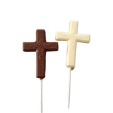 Holy Cross White or Milk Chocolate Easter Lollipop Sucker 1.0oz