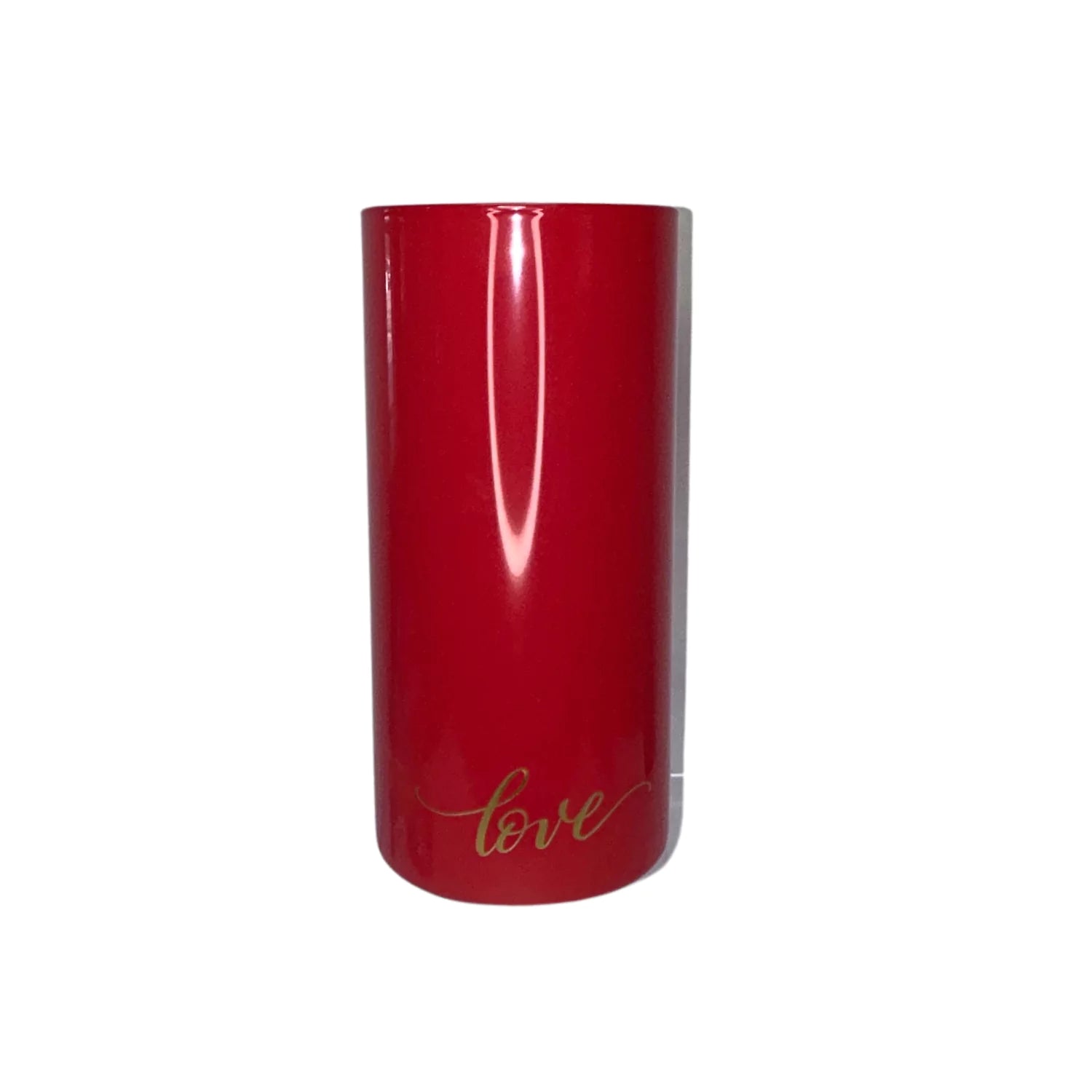 Large Red Love Vase Cylinder Fruit Flavored Candy Bouquet