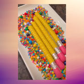 Single Personalized Pretzel Rod with White Chocolate Treats Qty 1