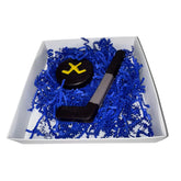 Hockey Stick & Puck Sports Milk & White Chocolate Candy Box Set