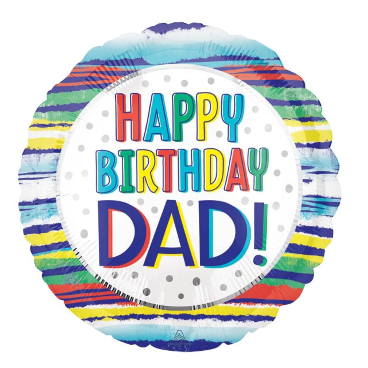 17 Inch Happy Birthday Dad Foil Balloon45