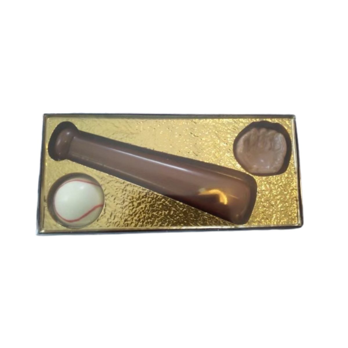 Baseball Glove Bat Sports Box Set Milk & White Chocolate Candy