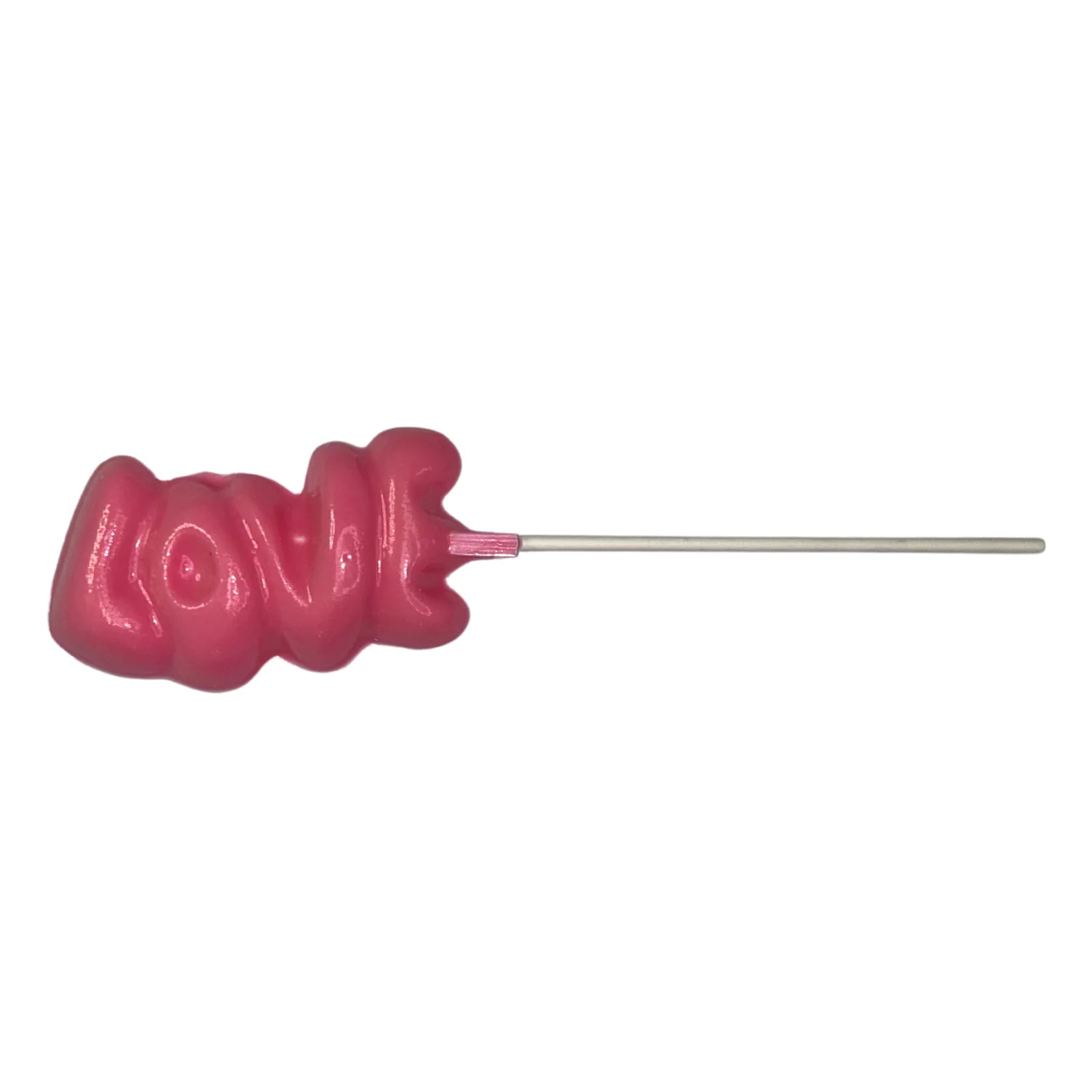 Assorted Colors Love Letters Lollipop Sucker 1.05 oz each White Chocolate Milk Chocolate Pink