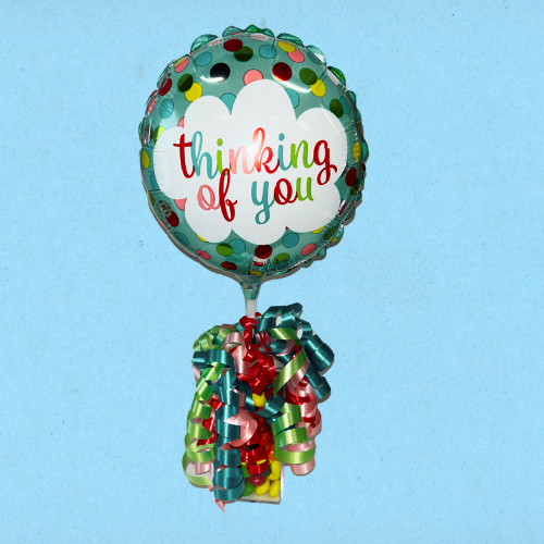 Mini Treat Bouquet with Mini Balloon, M&M's, Nerds, or Peanut M&M's