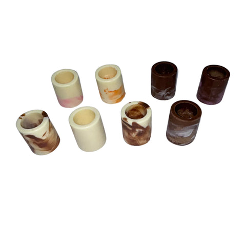 Assortment of Milk and White Shot Glasses 2.0oz