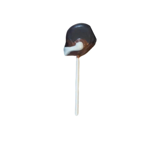 Assortment of Small Football Helmet Sports Milk Chocolate Sucker Lollipop 1.0oz