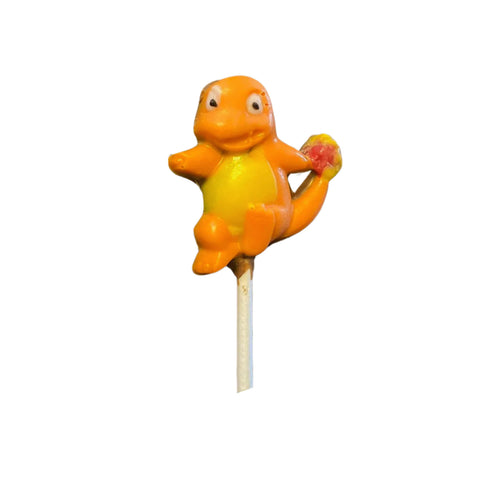 Charmander Pokemon Milk Chocolate White Character Lollipop Sucker