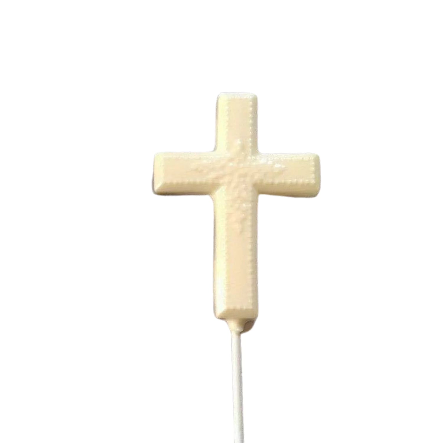 Holy Cross White or Milk Chocolate Easter Lollipop Sucker 1.0oz White Chocolate