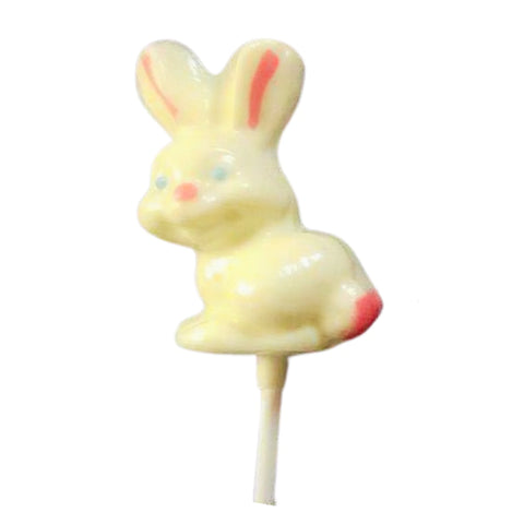 Big Butt Easter Bunny White or Milk Chocolate Lollipop Sucker 1.0oz White Chocolate