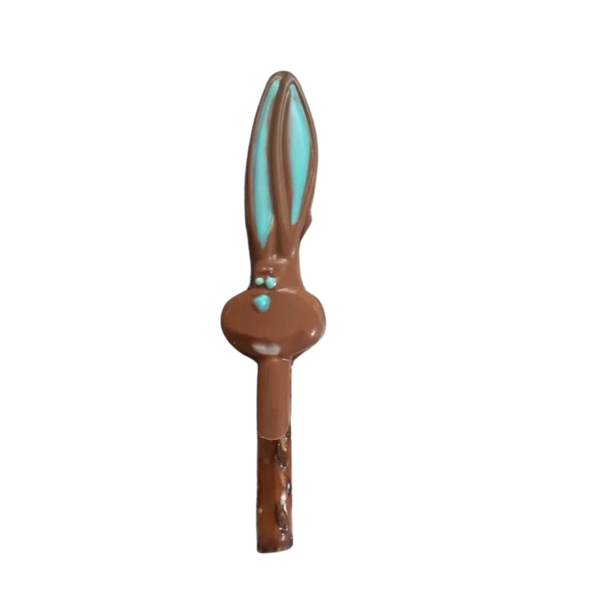 Big Eared Easter Bunny Milk or White Chocolate Pretzel Rod Treat