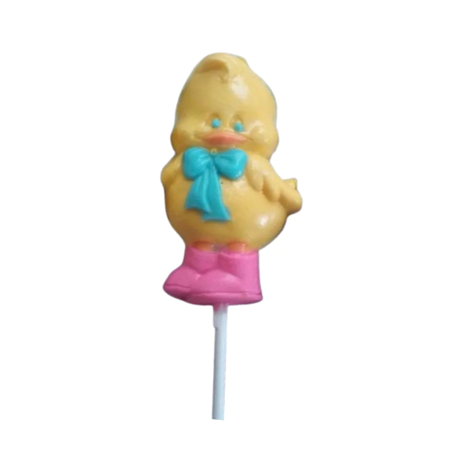 Easter Chicks with Bowties White or Milk Chocolate Lollipop Sucker 1.5oz