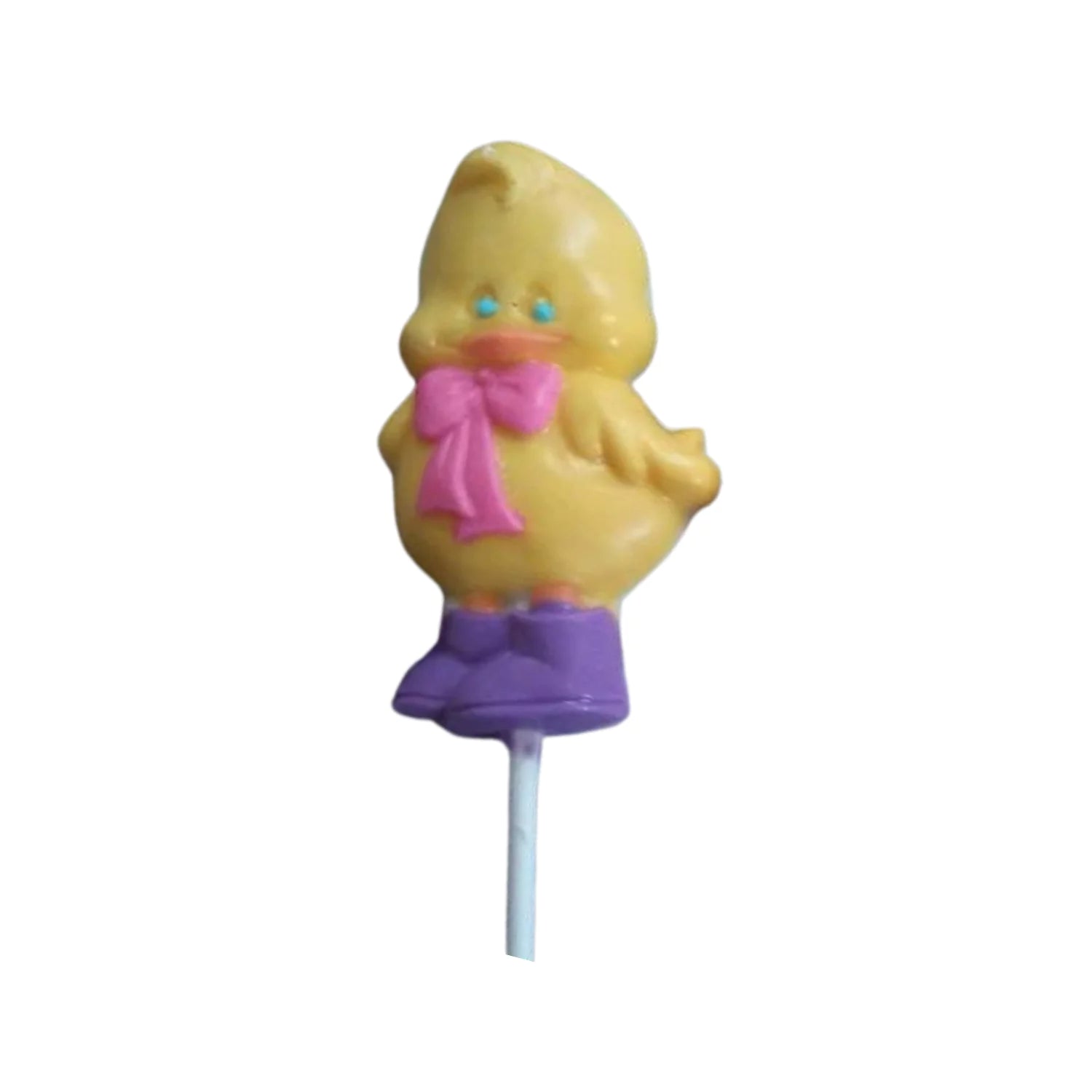 Easter Chicks with Bowties White or Milk Chocolate Lollipop Sucker 1.5oz