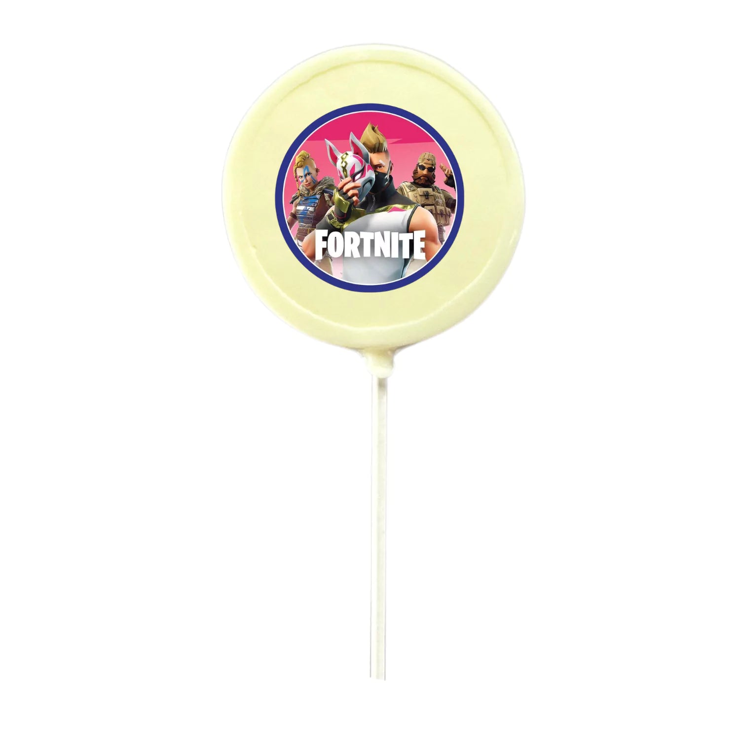 Assortment of Fortnite Lollipop Suckers Milk or White Chocolate 2, 3, or 4 inch