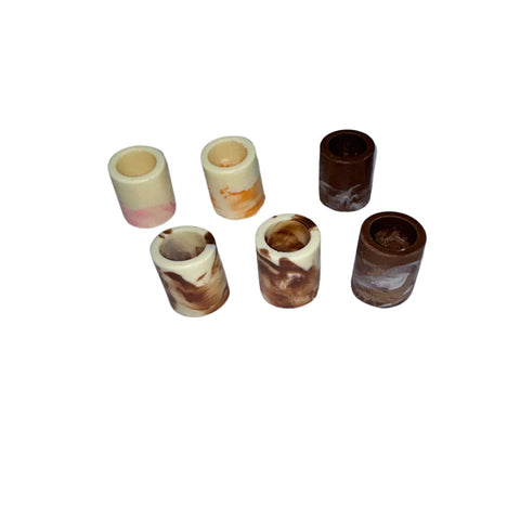 Assortment of Milk and White Shot Glasses 2.0oz