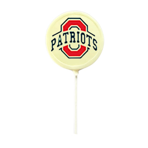 Variety of High School Lollipop Suckers White Chocolate 2 inch, 3 inch, 4 inch 4" Oakland HS