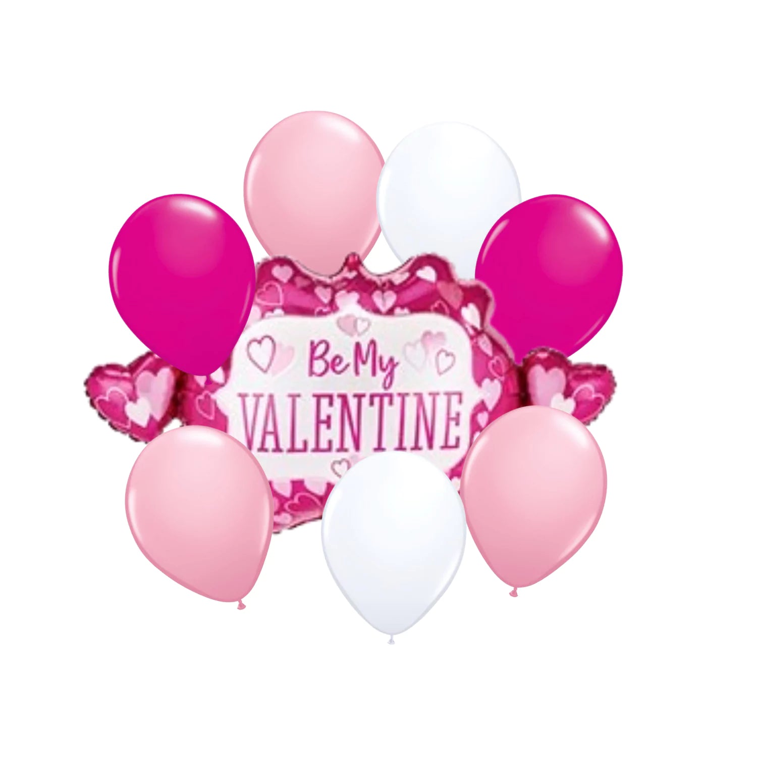 Happy Valentine's Day Balloon Bouquets Oversized + Seven 11" Latex