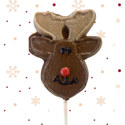 Reindeer Chocolate Lollipop Sucker 2.0oz