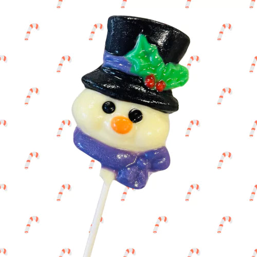 Snowman White Chocolate Lollipop Sucker 1 oz