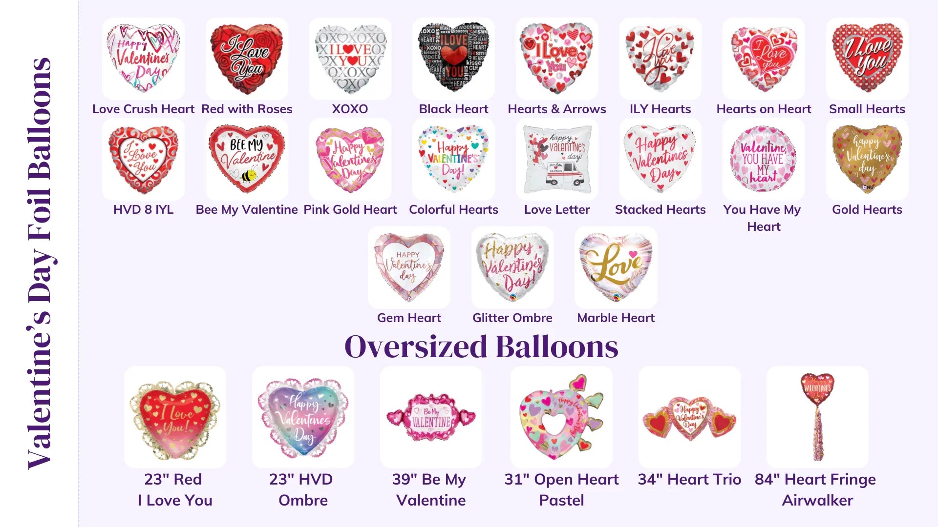 Happy Valentine's Day Balloon Bouquets