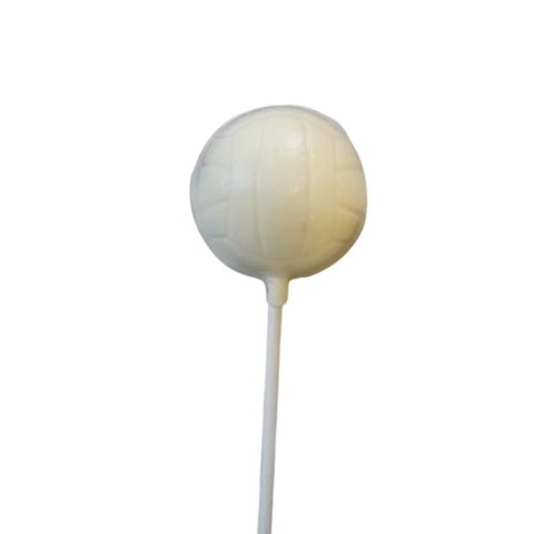 Volleyball Sports White Chocolate Lollipop Sucker 1.5oz