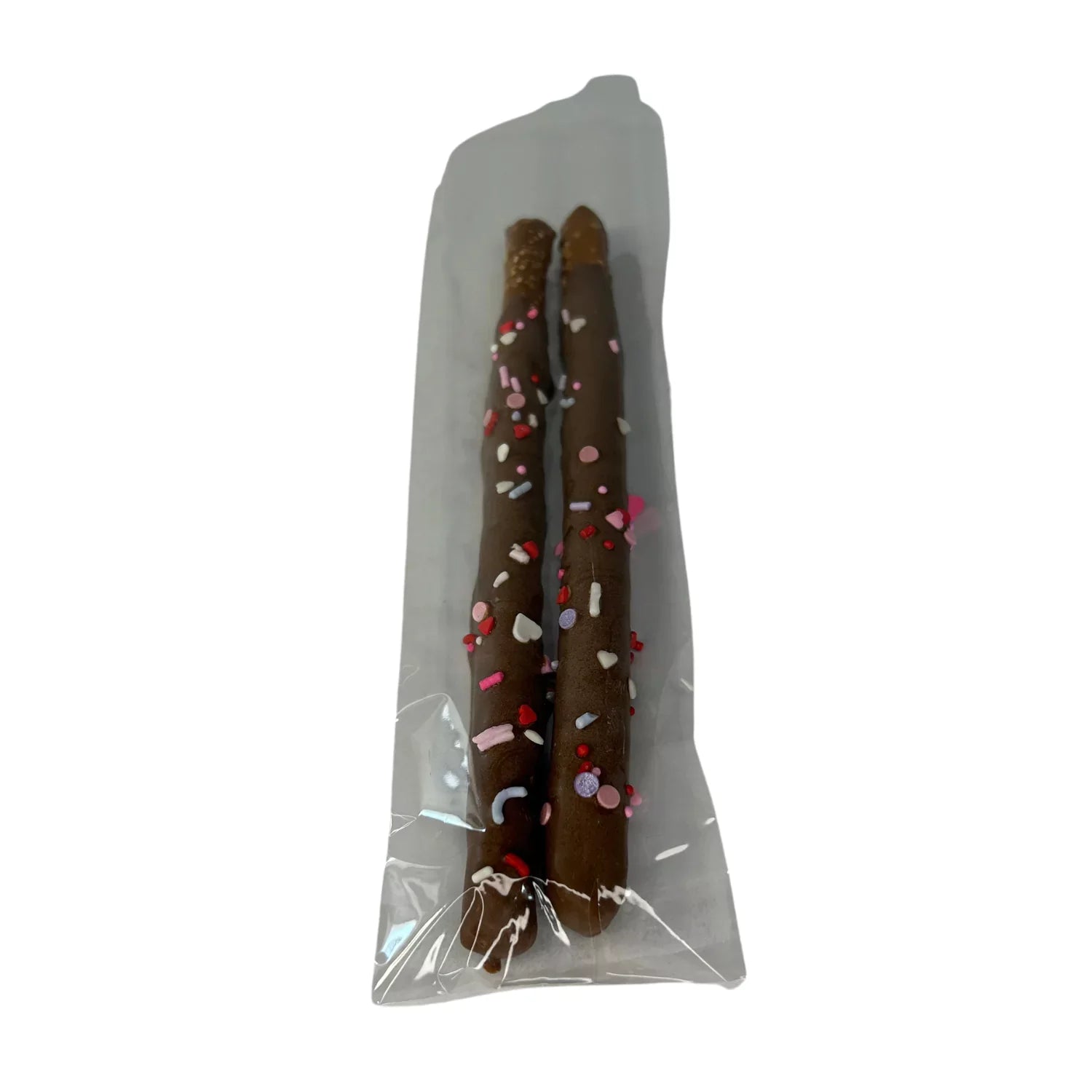 Milk Chocolate Covered Pretzel Rod with Sprinkles 2 pc