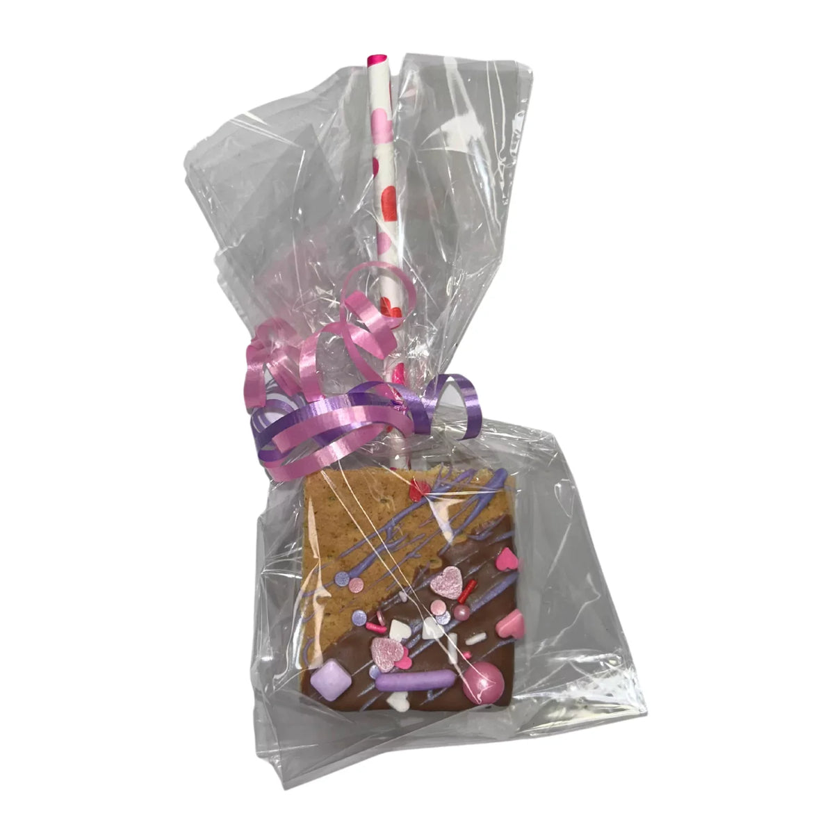 Milk Chocolate Dipped Smores on a Stick with Sprinkles